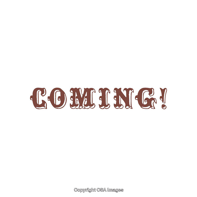 Vintage-Themed Text Design With the Word 'Coming' for Branding or Announcement
