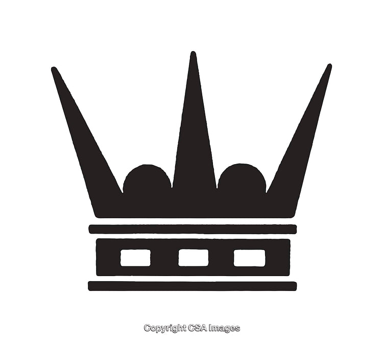 Black Crown Icon Symbolizing Royalty, Leadership, and Prestige