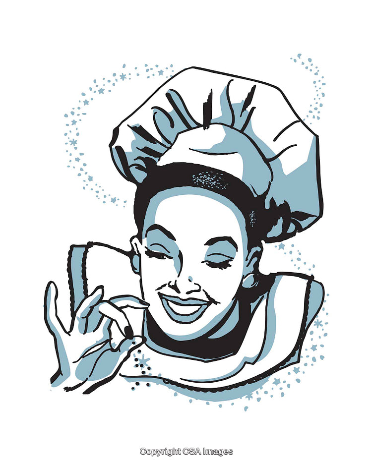Playful Chef Illustration Expressing Culinary Excellence and Joy