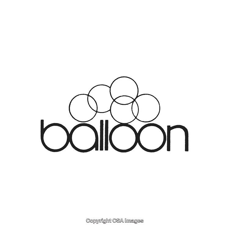Minimalist Balloon-Inspired Abstract Logo Design with Circular Motif