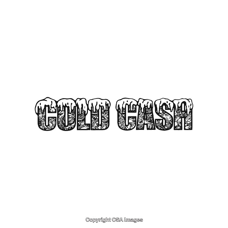 Cold Themed Typography Featuring Icy Text for a Winter Concept Design