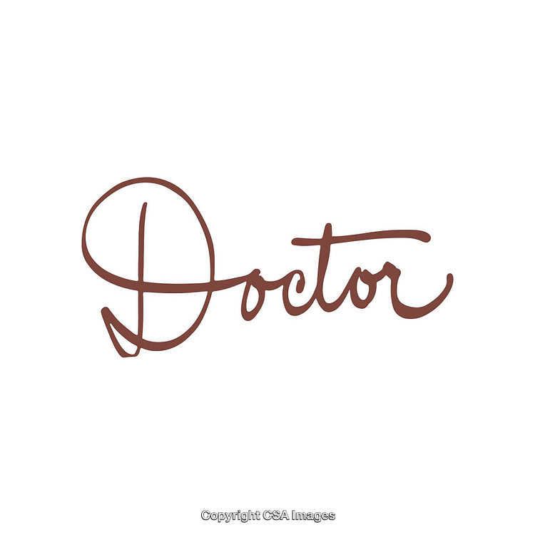 Elegant Handwritten Doctor Word Art With Stylish Script Design