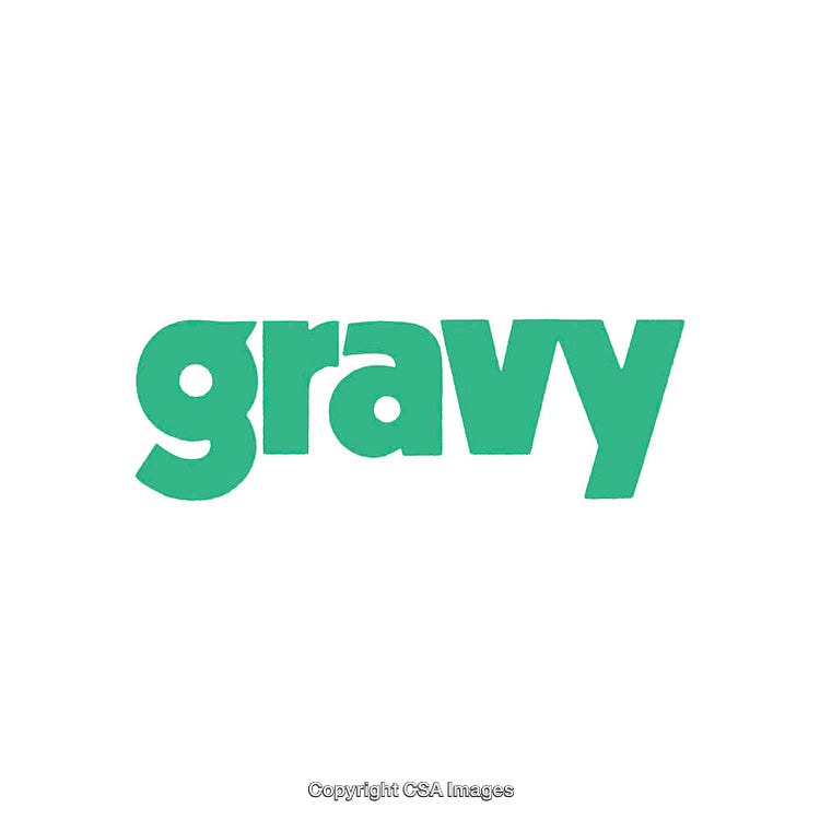 Minimalistic Green Gravy Word Display on White Background for Modern Design Concepts