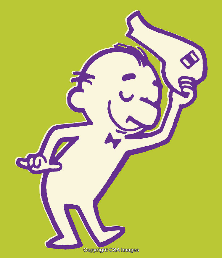 Colorful Cartoon Gentleman Wearing Bow Tie Gesturing on Vibrant Green Background
