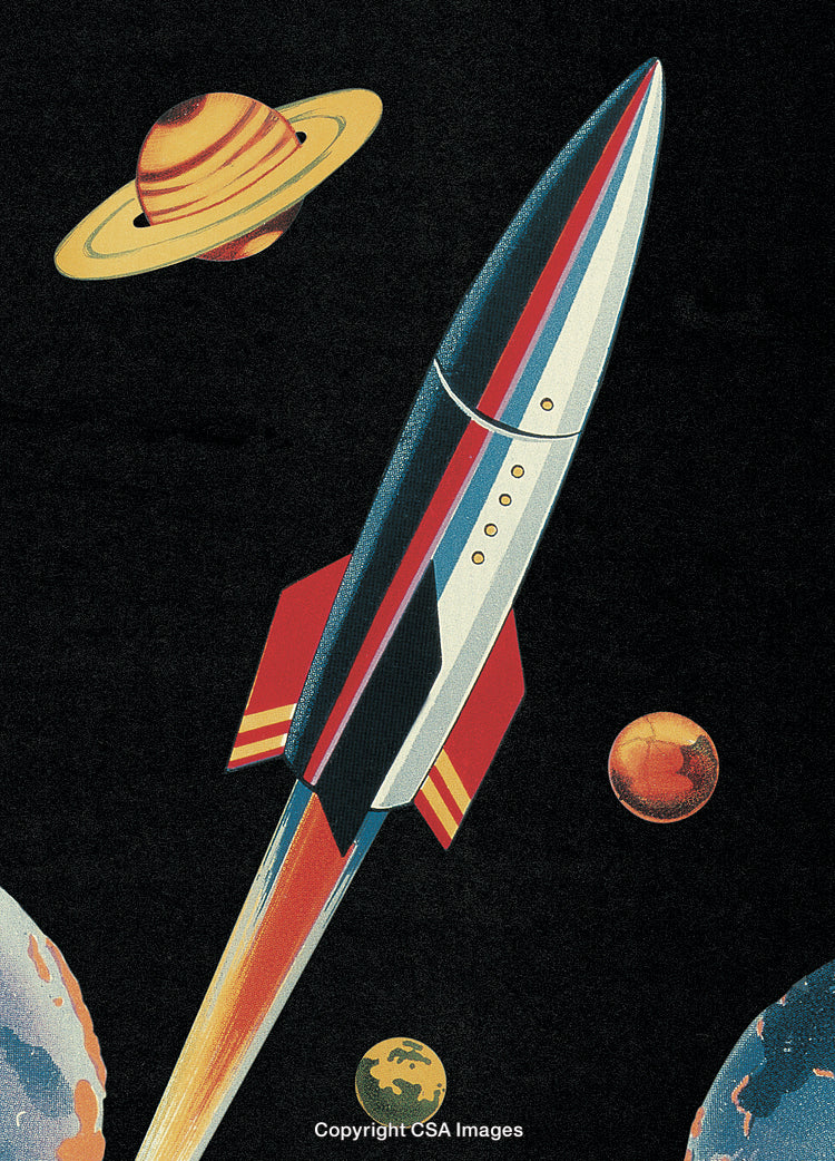 Rocketship in Outer Space