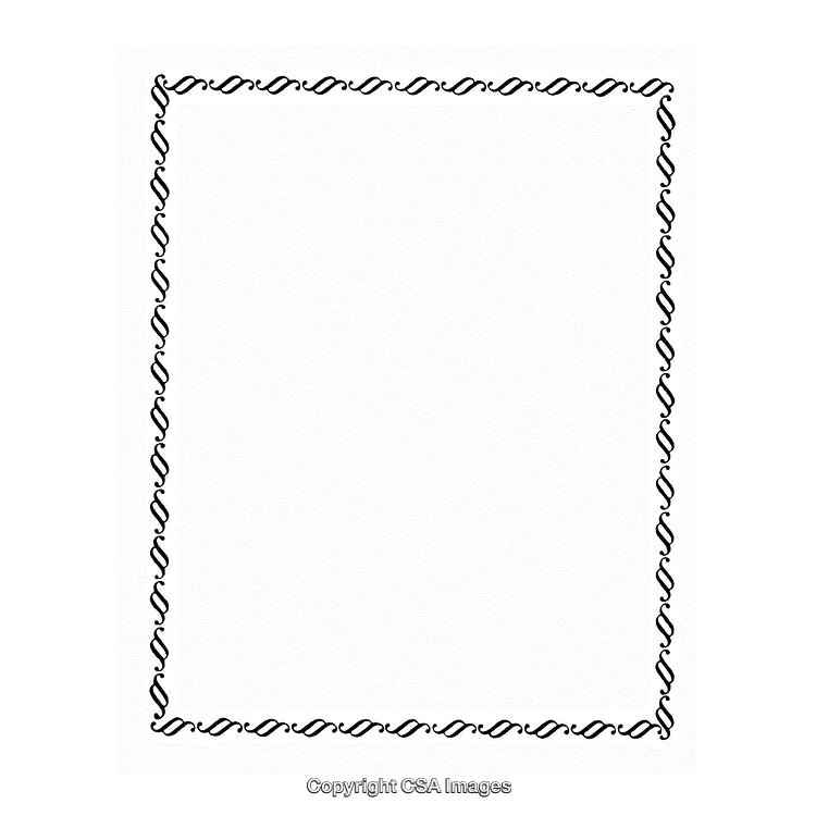 Elegant Black And White Decorative Border Design for Creative Projects