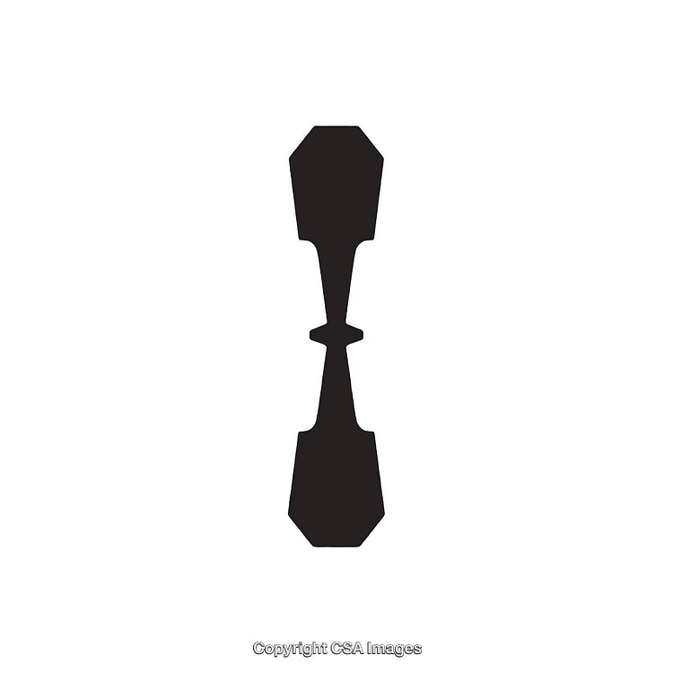 Minimalistic Black Letter I on White Background Graphic Design