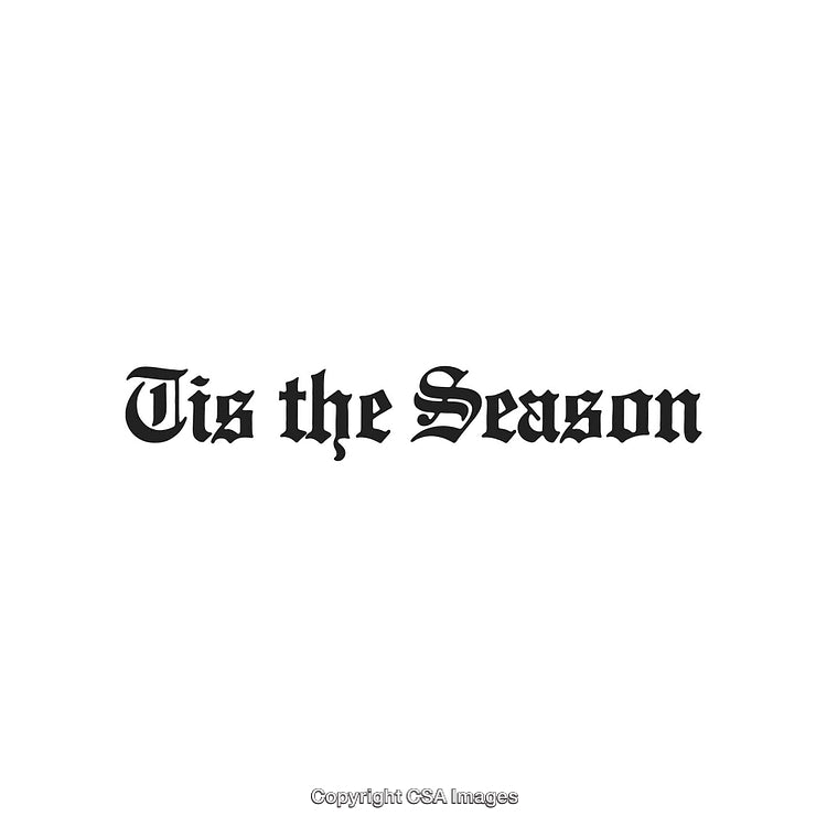 Classic Black Lettering Holiday Greeting Highlighting Festive Season Cheer