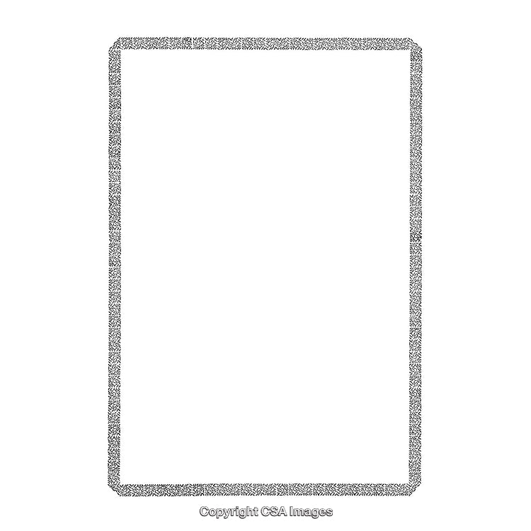 Minimalist Black and White Border with Decorative Pattern Design