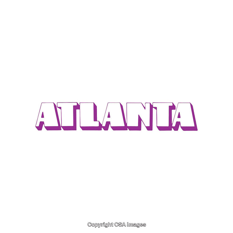 Bold Atlanta Text Design with Single Color Scheme for Modern Branding