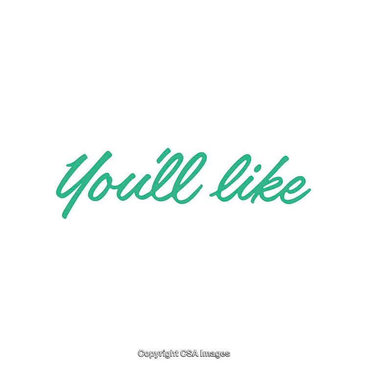 Simple Green Script Text on a White Background Promoting Positivity