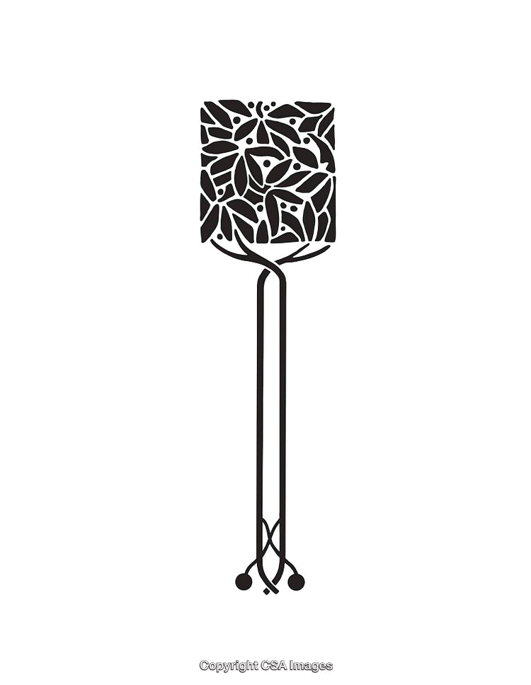 Abstract Black and White Line Art Illustration with Detailed Patterns