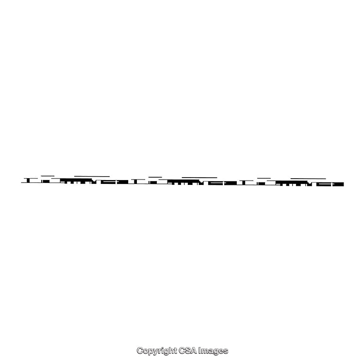 Minimalistic Black And White Horizontal Borders Artwork