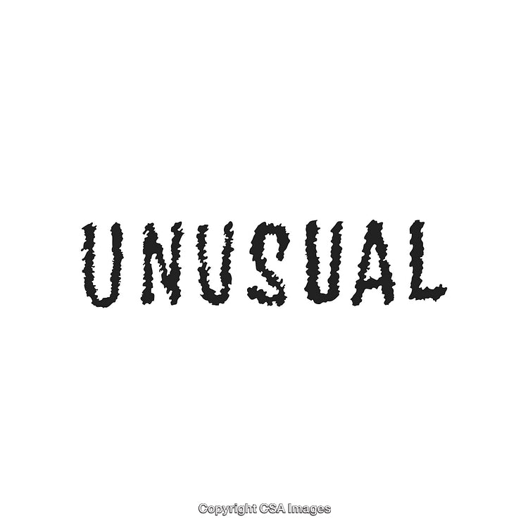 Abstract Text Illustration With Wavy Effect on White Background