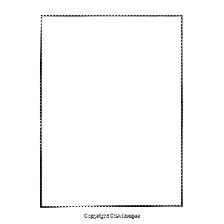 Minimalistic Black and White Border Design with Rectangle Shape