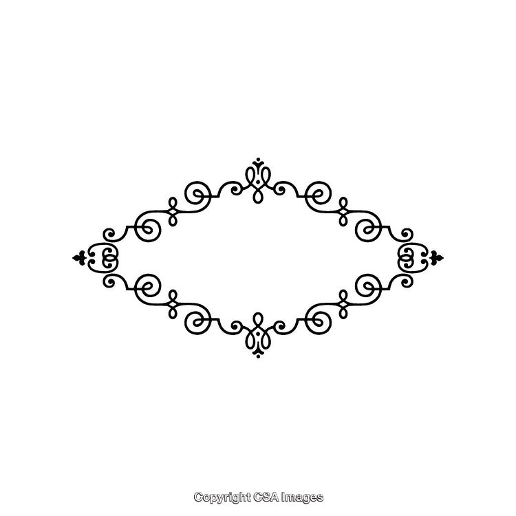Elegant Black and White Decorative Border Frame Design