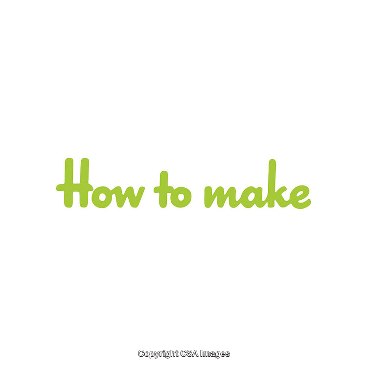 Bright Green 'How to Make' Text on a White Background