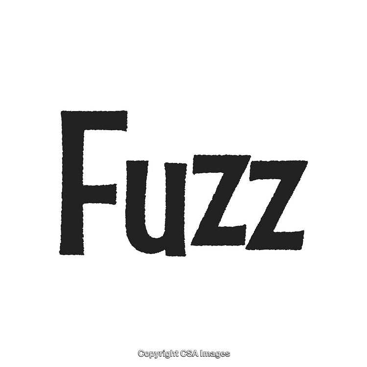 Bold Typography Design Featuring the Word 'Fuzz' in Stylized Font
