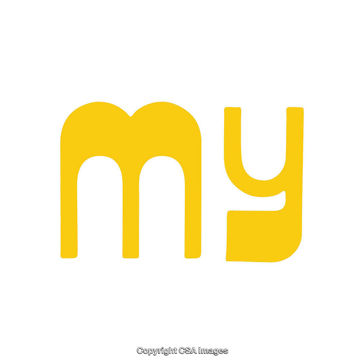 Minimalist Yellow Typography on a White Background for Modern Designs