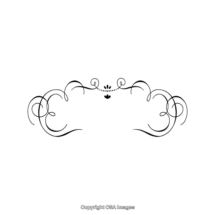 Elegant Swirling Black and White Border Design for Decoration