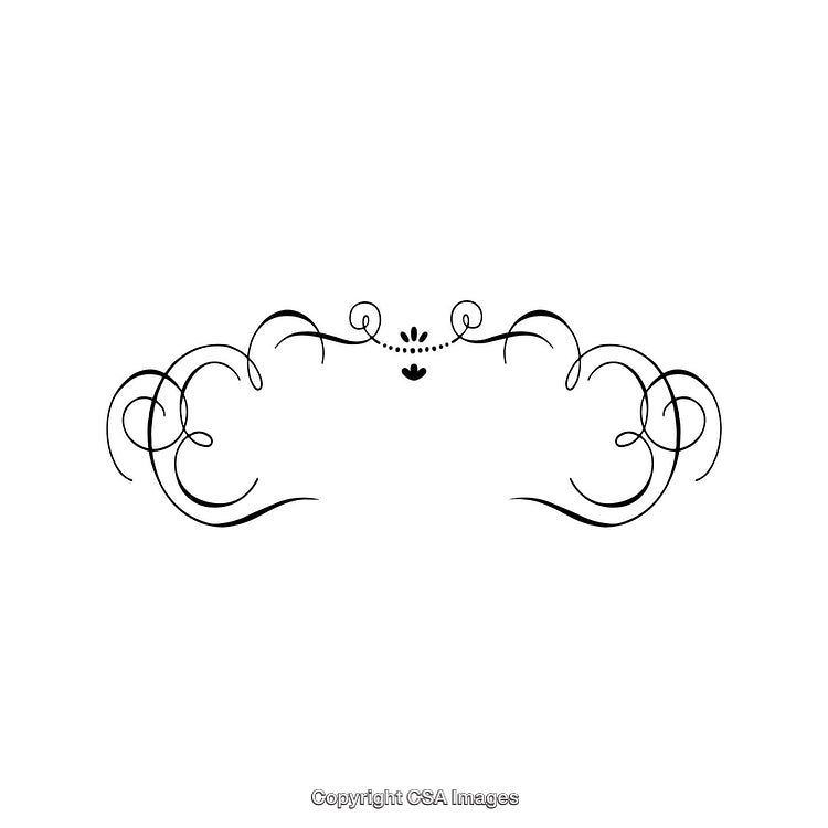 Elegant Swirling Black and White Border Design for Decoration