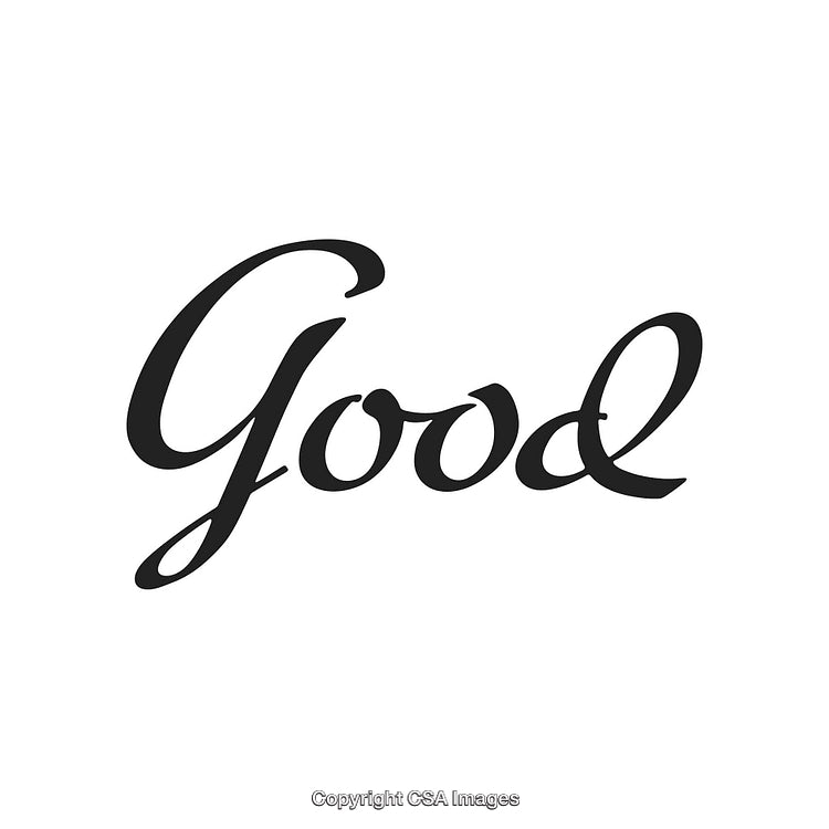Elegant Stylized Text Design Depicting the Word 'Good' in Stylish Typography