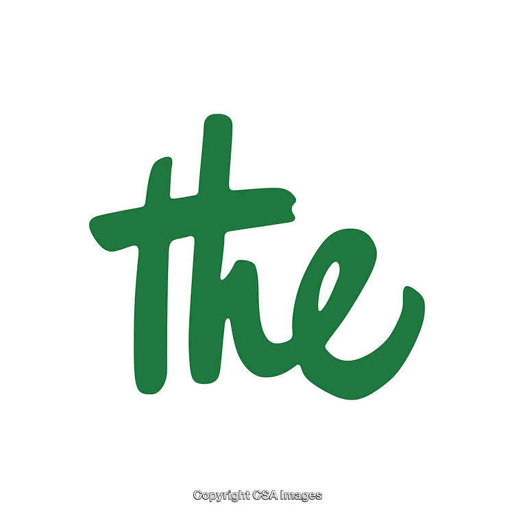 Bold Green Handwritten Word Mark on a White Background