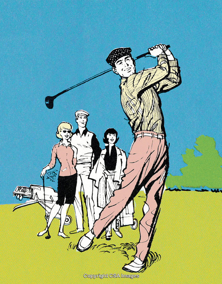 People Golfing