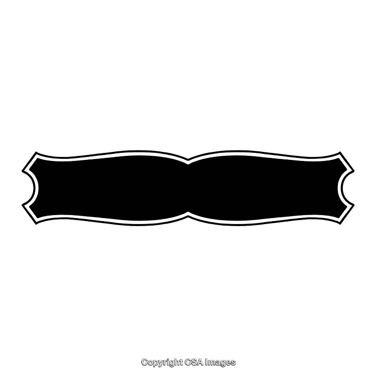 Elegant Black and White Decorative Border Design in Minimalist Style