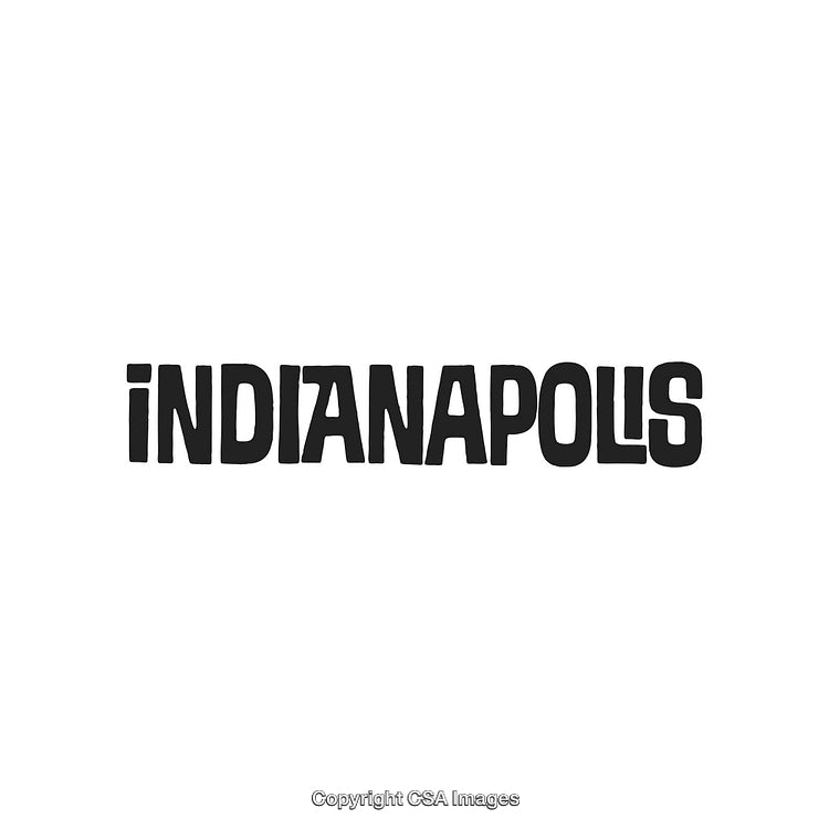 Bold Indianapolis Text Design Featuring Urban and Modern Font Style