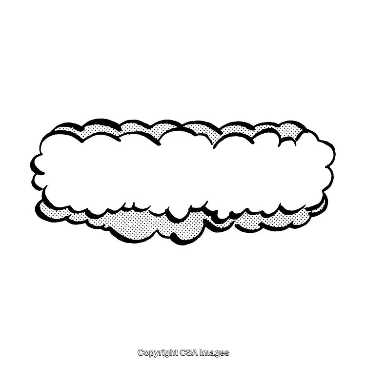 Black And White Comic Style Speech Bubble With Halftone Design