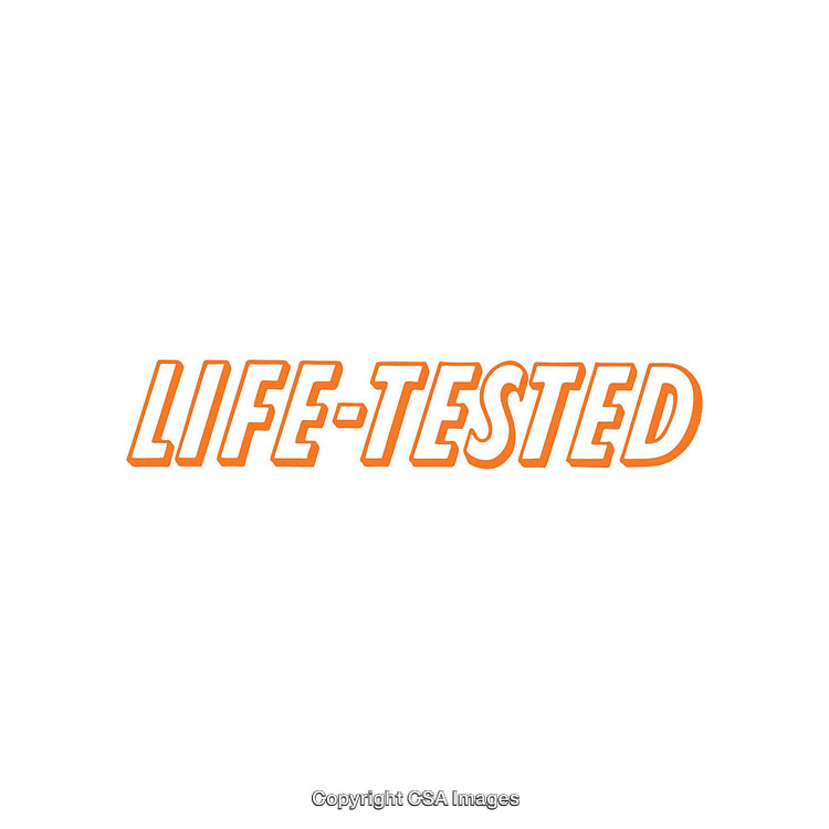 Bold Orange Text on White Background Representing Durability and Quality