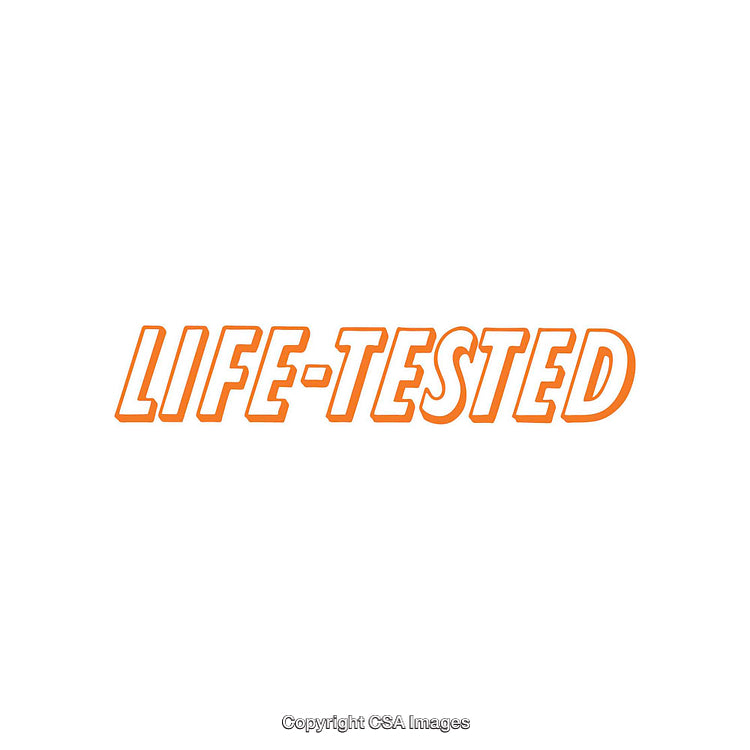 Bold Orange Text on White Background Representing Durability and Quality