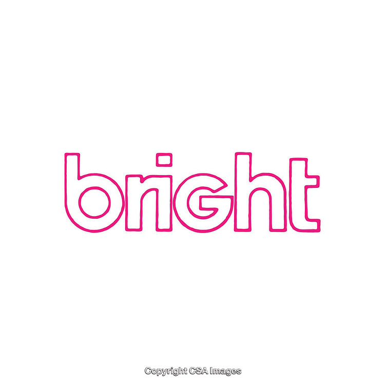Stylized Bright Pink Text Design with Modern Font on White Background