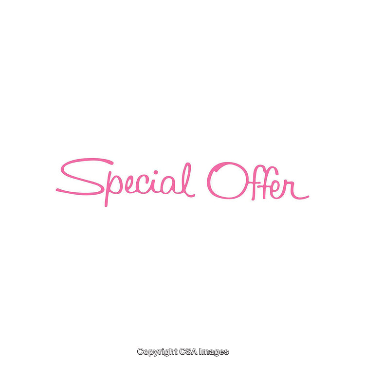 Pink Handwritten Text Displaying the Phrase 'Special Offer' on White Background