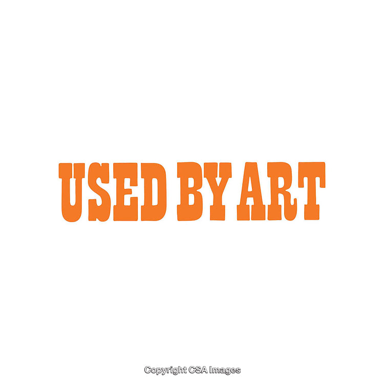 Vintage Style Bold Orange Text Design on White Background