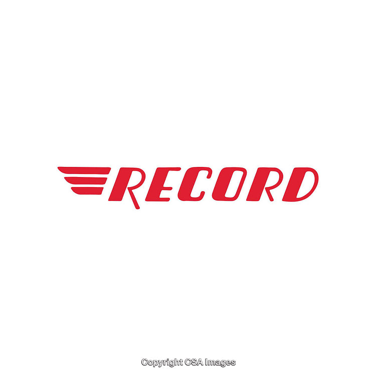 Bold Red Logo Design With Text and Stylized Wing Motif