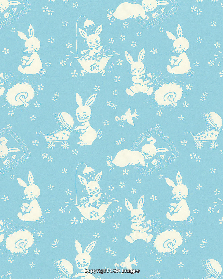 Blue Bunny Pattern