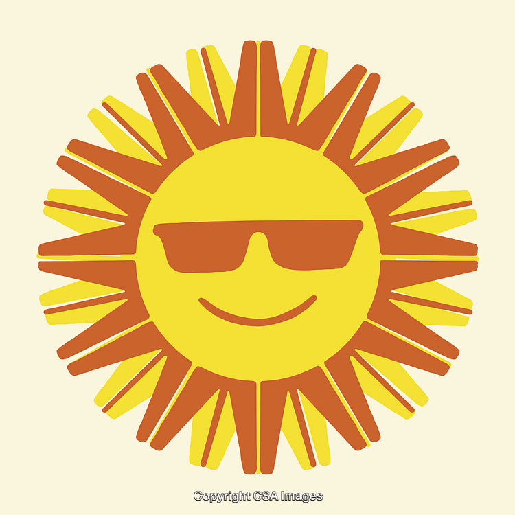 Cheerful Sun Illustration With Sunglasses as a Fun Symbol of Summer