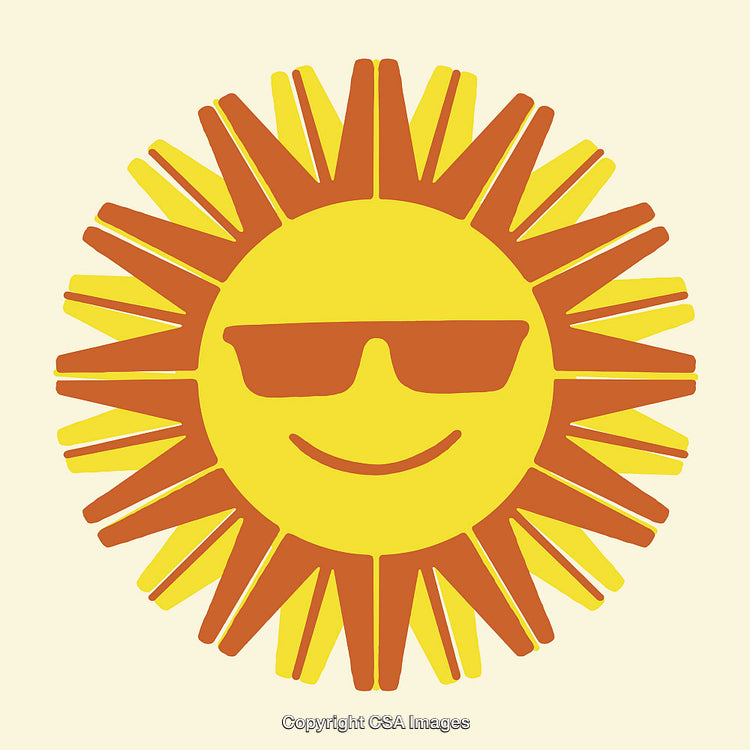 Cheerful Sun Illustration With Sunglasses as a Fun Symbol of Summer