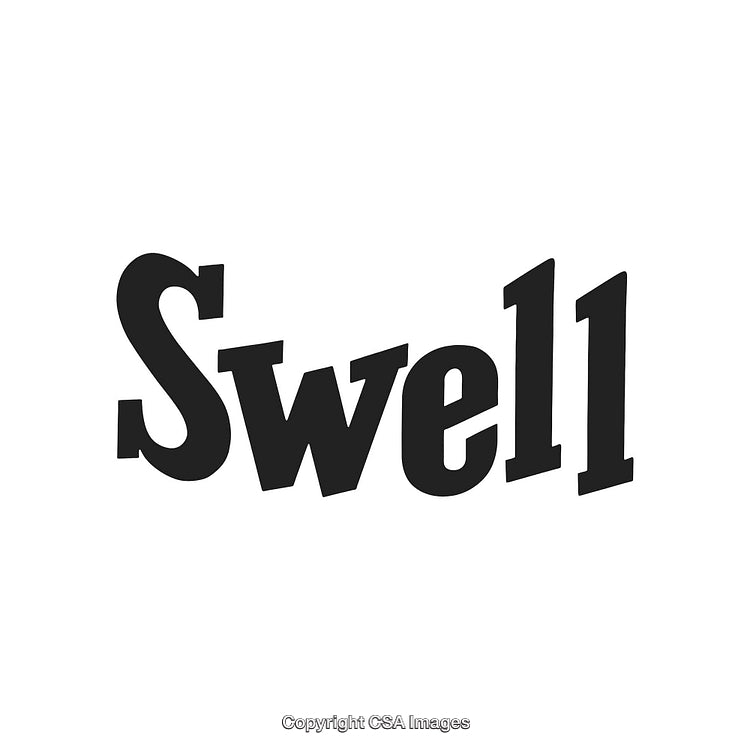 Bold Black Text Swell Logo on White Background for Branding Design