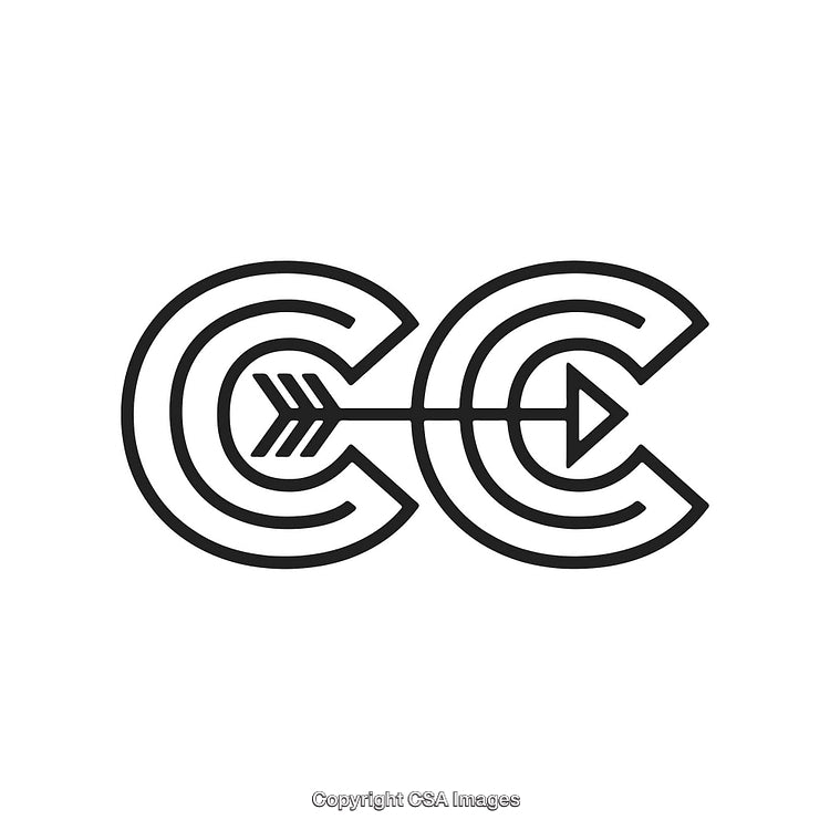Minimalistic Arrow and Circles Logo Design in Black and White