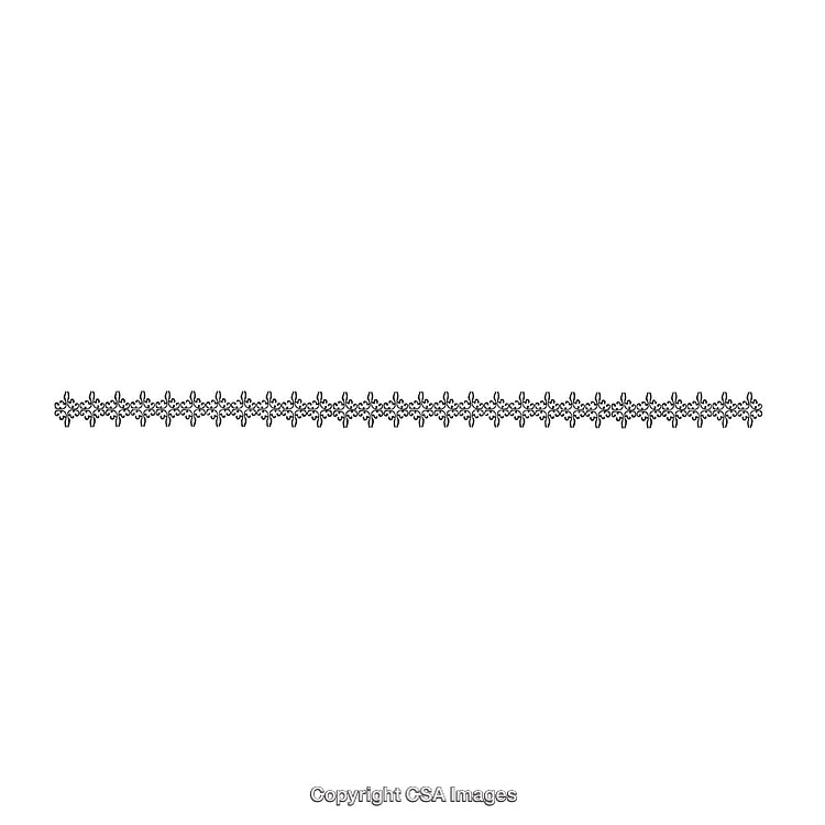 Elegant Black and White Floral Border Design for Decorative Use