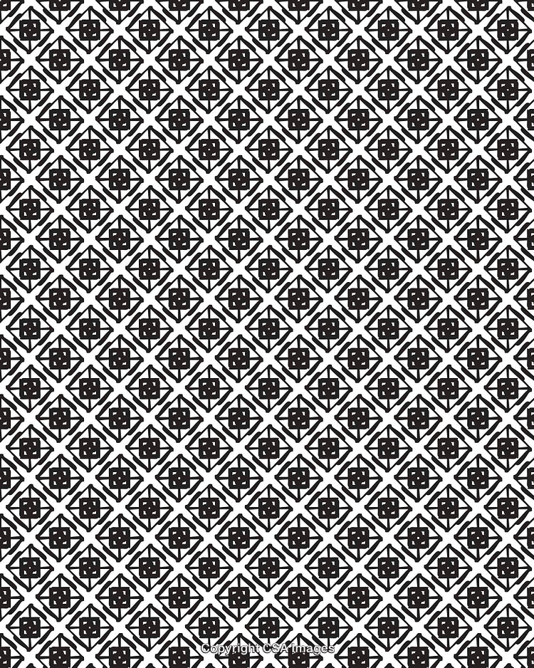 Black And White Repeating Geometric Pattern With Square Motif