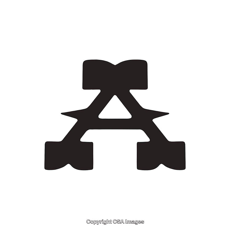 Artistic Typographic Design Featuring a Creative Rendition of the Letter A