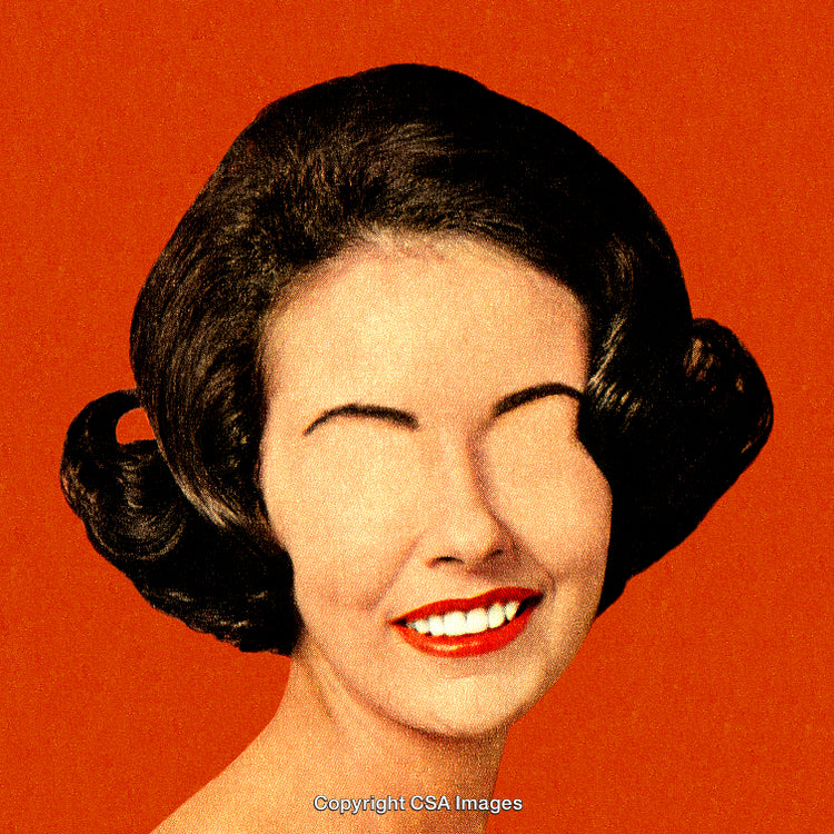 Unique Stylized Portrait With Surreal Elements Against a Bold Background