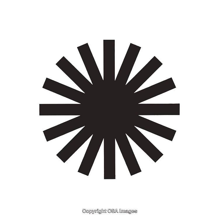 Minimalist Black and White Geometric Shape with Dynamic Lines