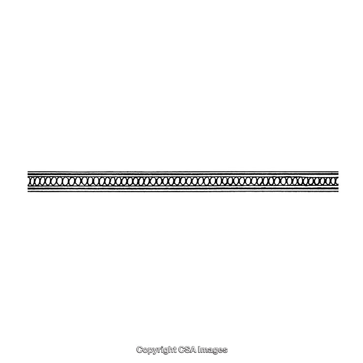 Elegant Black and White Ornamental Border Design for Decoration