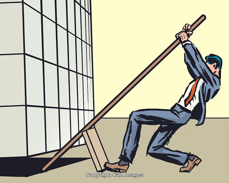 Businessman Leveraging
