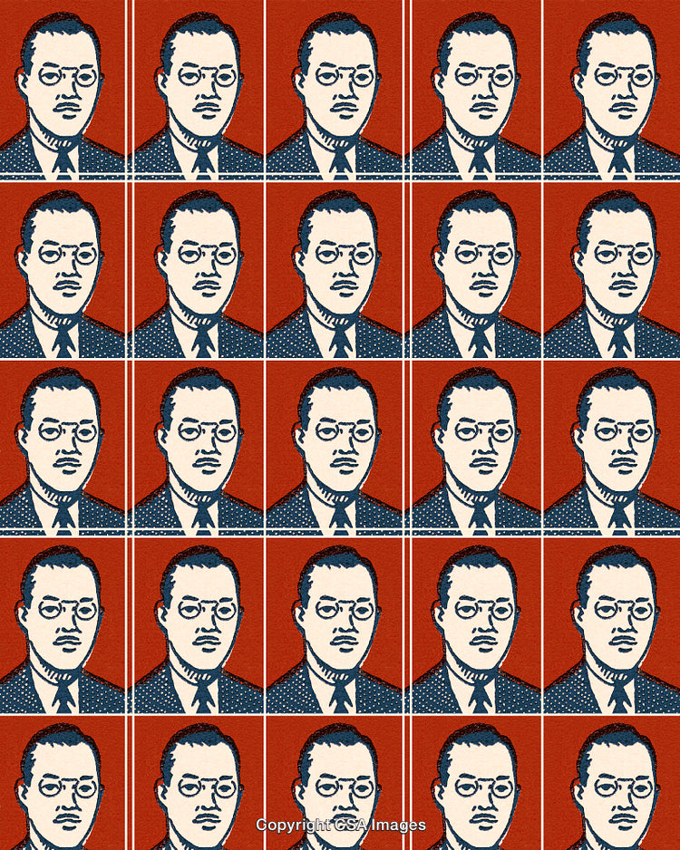 Portrait of a Man Pattern